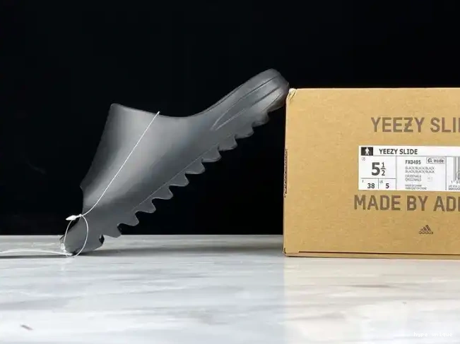 hype Black Slide Adidas Yeezy FX0495 0522